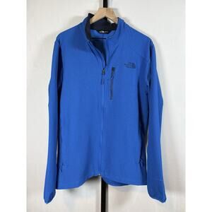 North Face Apex Pneumatic Jacket Men's Large Blue Full Zip Softshell Windwall